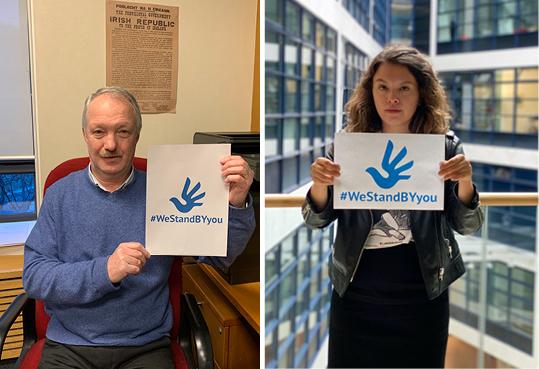 Abgeordnete aus der Schweiz, Deutschland und Irland übernehmen Patenschaften für Yuliya Slutskaya, Katsiaryna Andreyeva und Vitold Ashurak