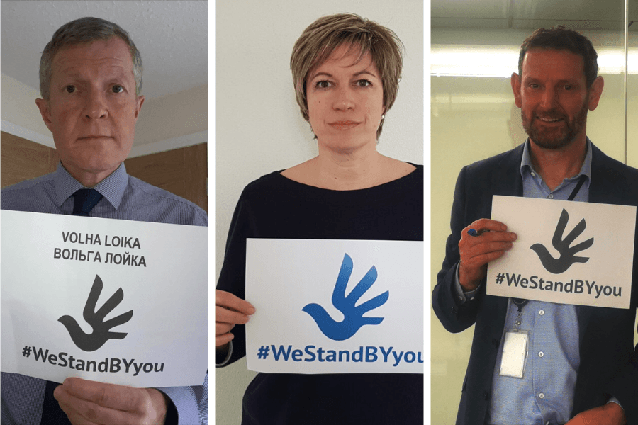 Abgeordnete übernehmen Patenschaften für die politischen Gefangenen Dzmitry Shymanski, Volha Loika und Siarhei Maushuk