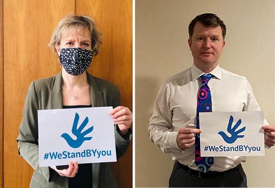 Abgeordnete des Irischen Parlaments übernehmen Patenschaften für Kim Samusenka, Aliaksandr Tsiareshka und Uladzislau Hulis