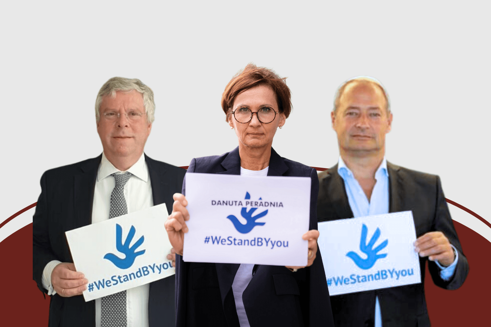 Three MPs from Germany and Austria become godparents to Mikita Karpenka, Danuta Peradnia and Kiryl Klimau